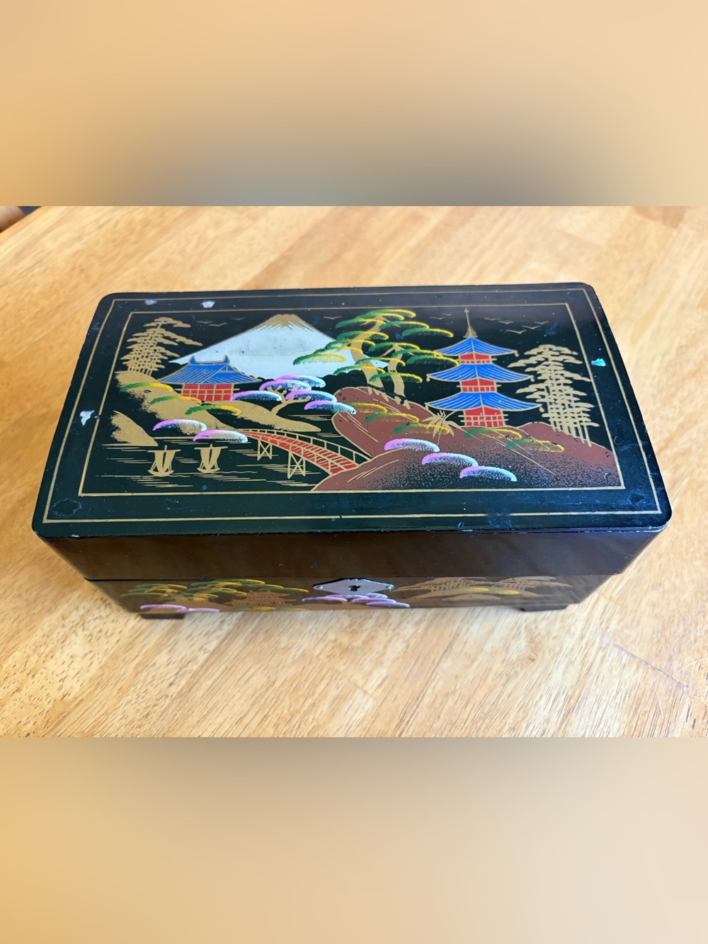 Vintage Japanese Musical Jewelry Box